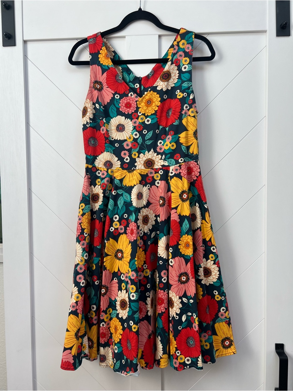 Eva Rose Floral Fit-and-Flare Midi Dress in Multicolor - perfect for Fall!